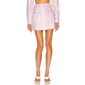 Matthew Bruch Belted Lilac Cargo Mini Skirt Size 2